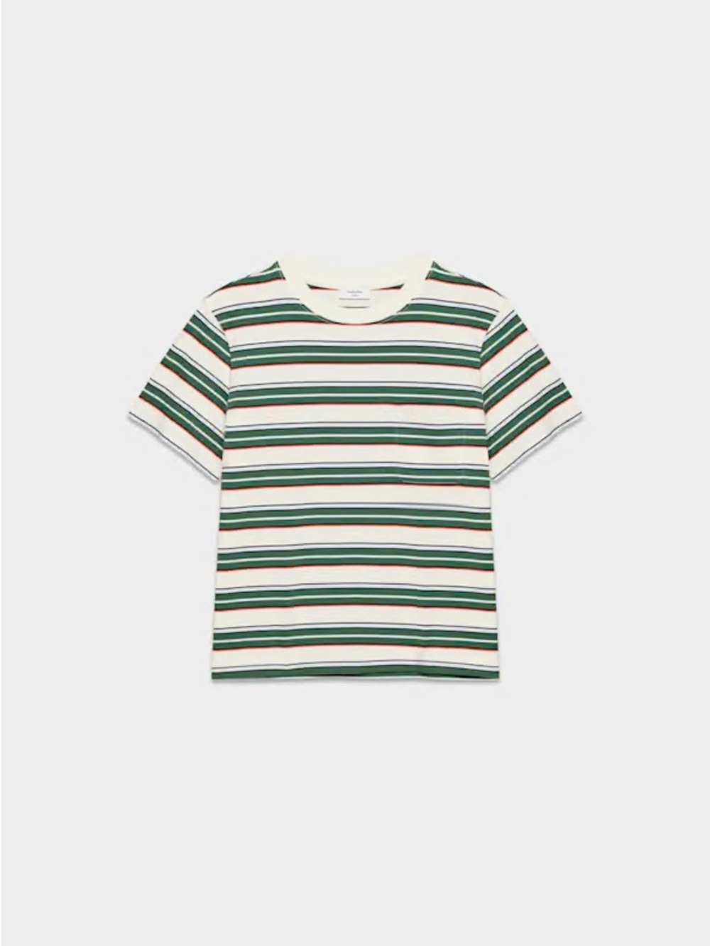 Aritzia Sunday Best CottonWhisk™ Emma T-Shirt - Lt Birch/Nori Green, Size M